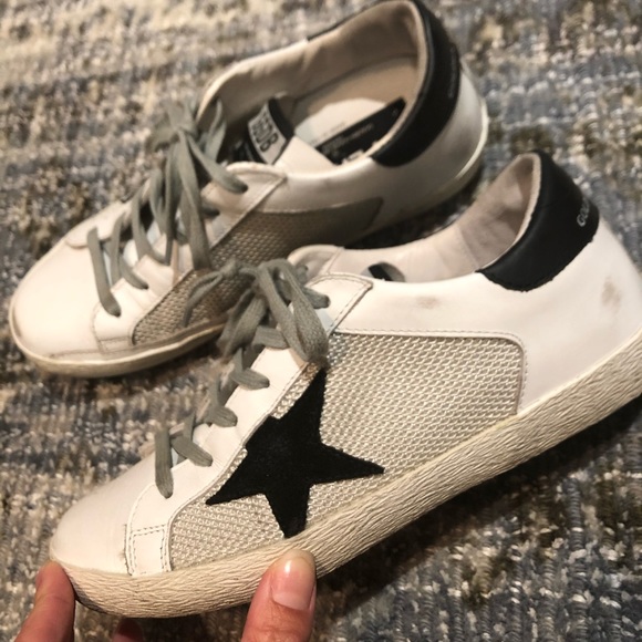 golden goose grey cord